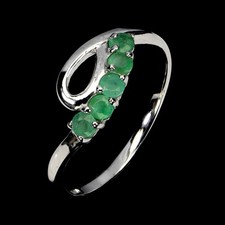 925 Bague en Argent Rond