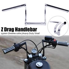1" guidon z bar chrome moto Bohandelbar Pour Harley Suzuki Honda bber Chopper