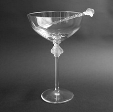 2/2 -Coupe à Champagne - Marc Lalique - Roxane - 1990's - Lalique Glass