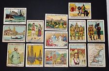 13 CHROMOS IMAGES L'EUROPE CHOCOLAT PUPIER  1932