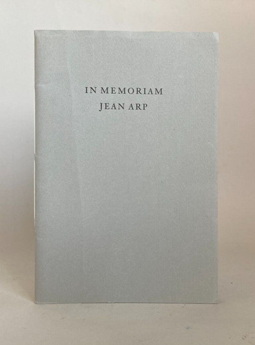 Memoriam jean arp 1966 - memoriam,