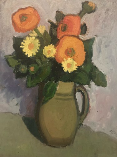 Peinture huile carton - peinture,