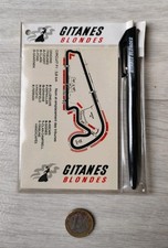 Ancien Carton Publicitaire Gitanes Blondes, Formule 1, F1, 1990, Prost, Ferrari 