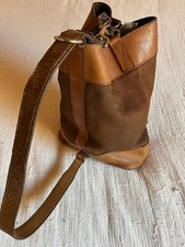 Charles Et Charlus Leather Shoulder Bag Purse Black Large Soft Leather