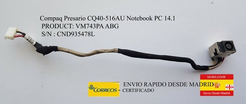 Power jack con cable compaq - con,