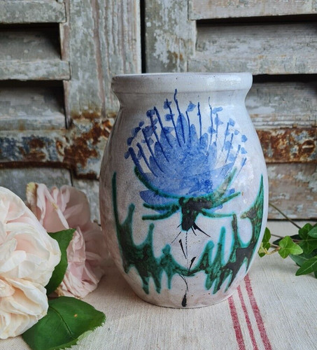 Ancien vase signe brescon - vase,
