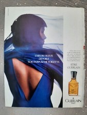 Publicité papier Parfum. Guerlain L'heure bleu de 1987 - Perfume Ad 