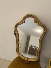 miroir ancien bois doré