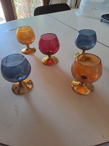 Verres cognac colorées - 5,