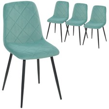 HOMCOM Lot de 4 chaises de