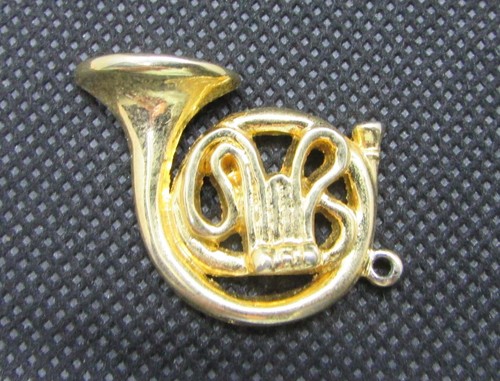 Fève plate dorée - dorée, pendentif