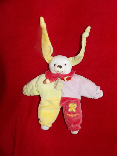 Lapin semi plat doudou - lapin, et