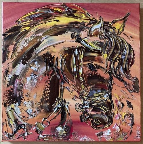 Tableau cheval équitation - tableau,