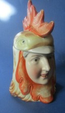 Schäfer et Vater  ANCIENNE pot a tabac tabacco jar figural man in a chicken suit