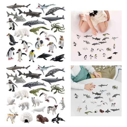 22x mini figurines animaux - mini,