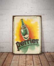 Plaque métal vintage perrier - plaque,