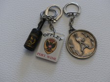 3 Porte clés vintage bouteille Porto FERREIRA et OFFLEY  Portugal.
