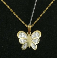 Pendentif Et Chaîne Or 18k