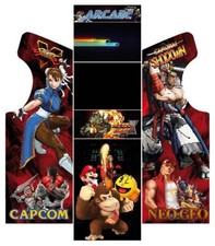 Stickers Borne Arcade (Modèle Mame ou Euro ou Personnalisé) - Capcom VS Neogeo
