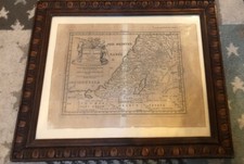 Rare Carte 1698 Ogier Palestine Judee Israël Nouvelle Carte De La Terre Sainte