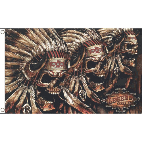 Drapeau tête mort - drapeau, avec