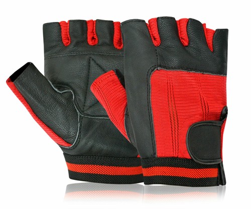 Gants musculation rouges - de,