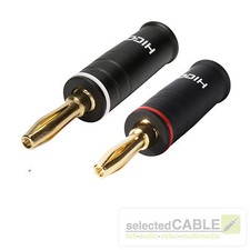 HICON Fiche Banane 4,2mm Noir