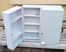 Vintage Très Belle Armoire à Pharmacie ROSSIGNOL en Métal avec Clés France