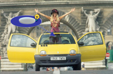 🇫🇷  Renault Twingo 1: Cache ampoule plafonnier (version bombée)