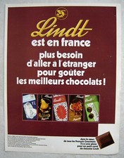 Publicité Papier - Chocolats