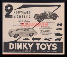 PUBLICITE AD  DINKY TOYS    Vintage 1955  Cunningham - Midget car   PUB