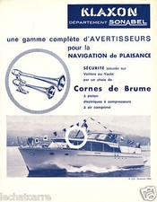 Bateaux - Publicité SONABEL -