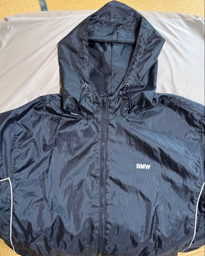 Bmw hooded nylon jacket black - bmw,