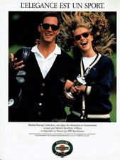  publicité Advertising 0722  1992   ligne vetements  & accessoires Martini golf