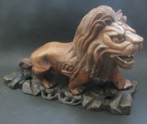 Lion rugissant sculpture - rugissant,