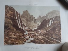 Reproduction Nice et Savoie Nantes lith charpentier fond de la combe  Mont ruant