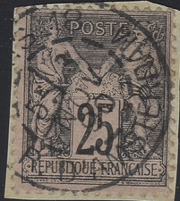 PAR-03-1-3 Paris: Cachet type 84 R d'Amsterdam (bureau 18) sur n°97