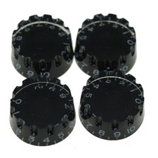 NEW 4 Boutons black knurled pour CTS - guitare GIBSON USA Les Paul, SG