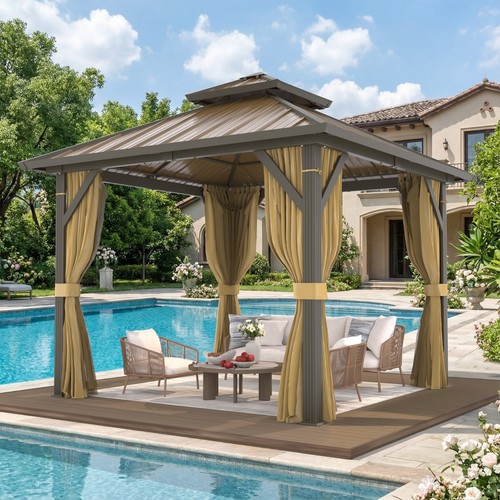Hardtop gazebo heavy duty - hardtop,