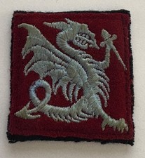 INSIGNE  TISSU PARACHUTISTES COLONIAUX EPOQUE ALGERIE