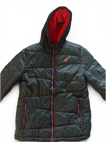 Spyder boys hooded puffer - spyder,