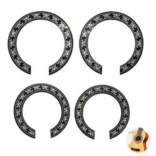 4pcs Stickers Rosace Guitare