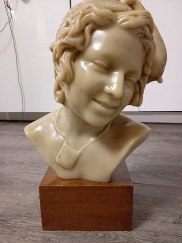 Ancienne sculpture statue cire - ancienne,