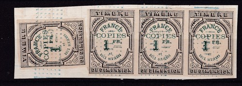 Timbres france fiscaux copies - france,