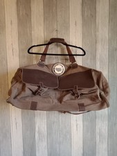 Sac De Voyage Vintage Chevignon 1989 En Toile Cuir Et Acier
