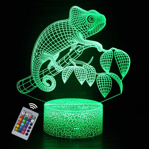 Caméléon lampe nuit - 3d,