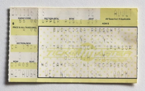 Billet concert ticket stub the - billet,