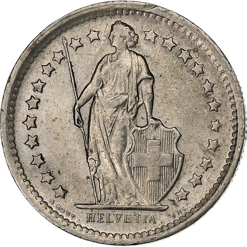 Suisse franc 1968 - suisse,, 1/2