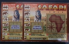 119 Specimen Safari 37101 -FDJ - FRANCAISE DES JEUX -Ticket Grattage- Lion