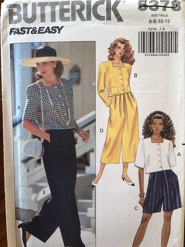 Butterick 5378 size - butterick,